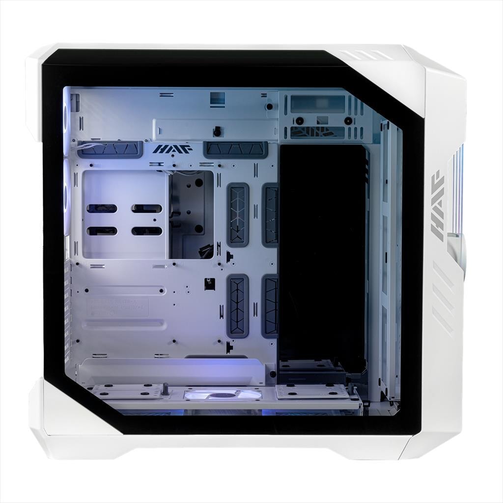CASE COOLER MASTER E-ATX HAF 700 EVO, 2x200mm ARGB, 3x120mm ARGB,7X PWM and 5X ARGB HUB, Vertical Holder V3, LCD Assistant, White, H700E-WGNN-S00