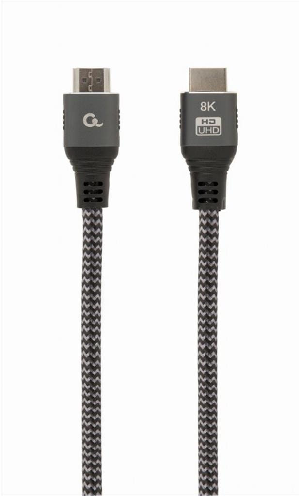 CABLES MONITOR HDMI M-M 2m v2.1 8K (60Hz) HDR with Ethernet CABLEXPERT SELECT PLUS, CCB-HDMI8K-2M
