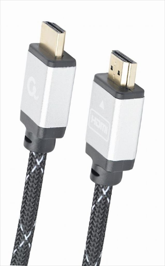 CABLES MONITOR HDMI M-M 2m v2.0 4K (60Hz) HDR with Ethernet CABLEXPERT SELECT PLUS, CCB-HDMIL-2M
