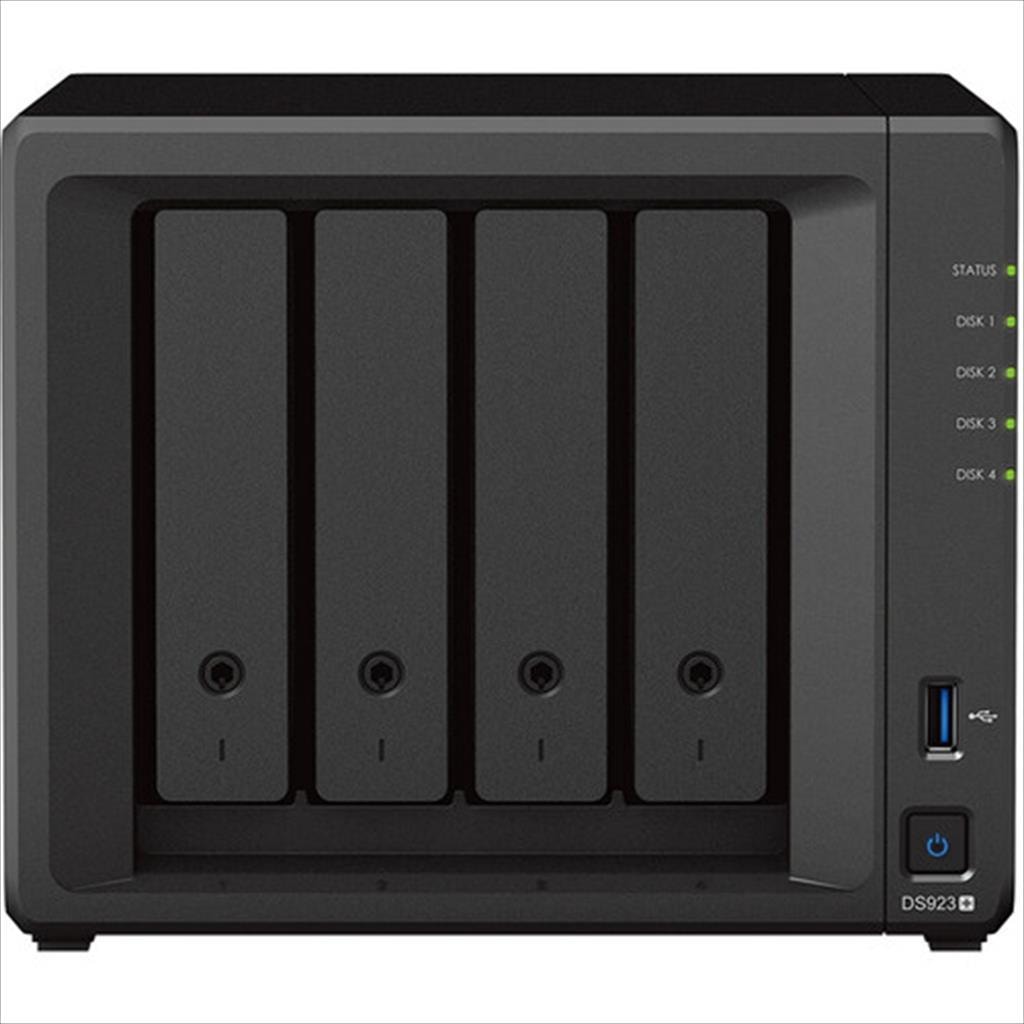 NET NAS SERVER SYNOLOGY DS923+ 4 HDD BAY, Ryzen R1600, 4GB DDR4 ECC
