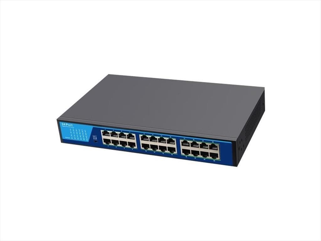 NET Switch DIEWU 24-port 10/100/1000M TXE238 (MTK /EN8853D) IRON SHELL 13" METAL BLACK