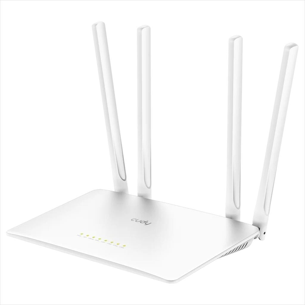 NET ROUTER WIRELESS 300N CUDY WR300S , w/4 antennas,  1x WAN port, 4x LAN 100 ports