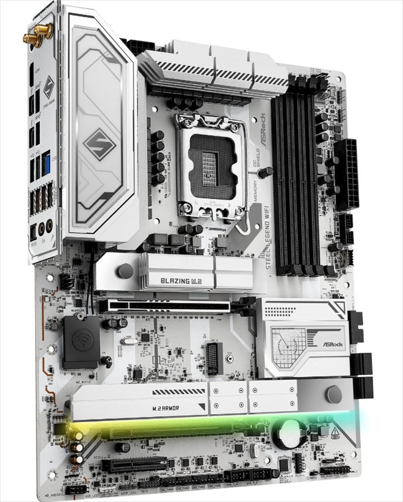 MB 1851 Z890 STEEL LEGEND WIFI ASROCK, 4xDDR5 9466MHz, PCIex16 5.0, 2xPCIex4 4.0, 4xM.2 , 4xSATAIII, HDMI, 2xThunderbolt 4, 2.5G LAN, Wi-Fi 7, BT 5.4, 90-MXBPF0-A0UAYZ